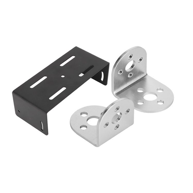 Custom precision laser cutting bending aluminum mounting bracket
