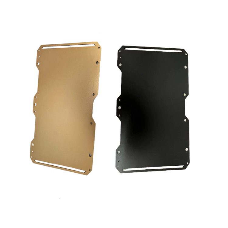 Factory custom sheet metal fabrication aluminum plate with anodized